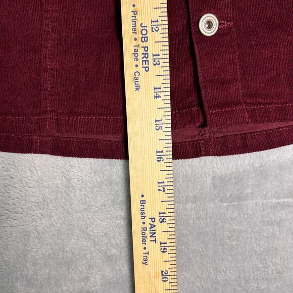 RE Generation Corduroy Burgundy Mini Skirt Womens Small Winter Preppy 90s Retro - Picture 4 of 5